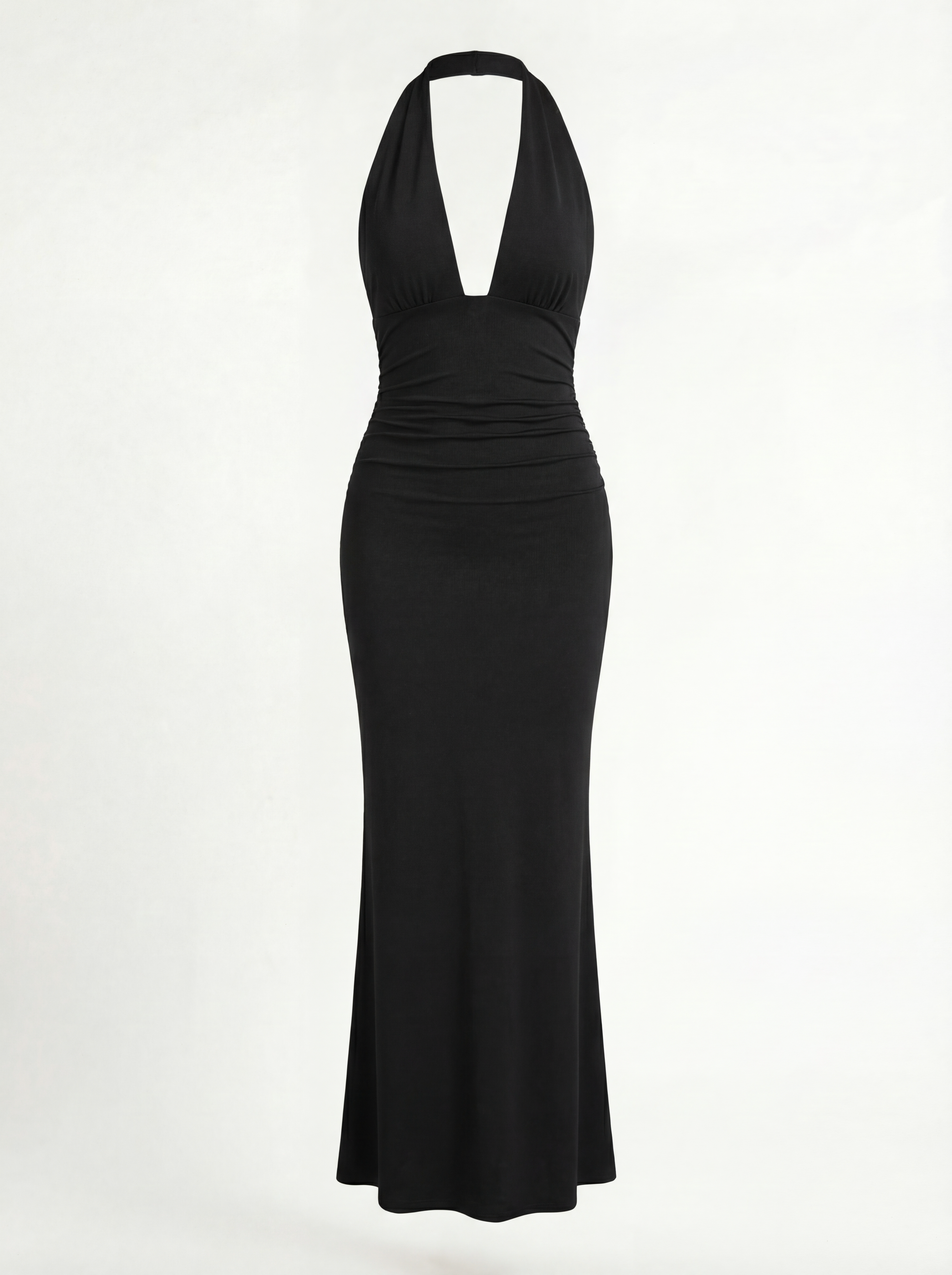 Schwarzes Maxikleid