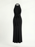 Schwarzes Maxikleid
