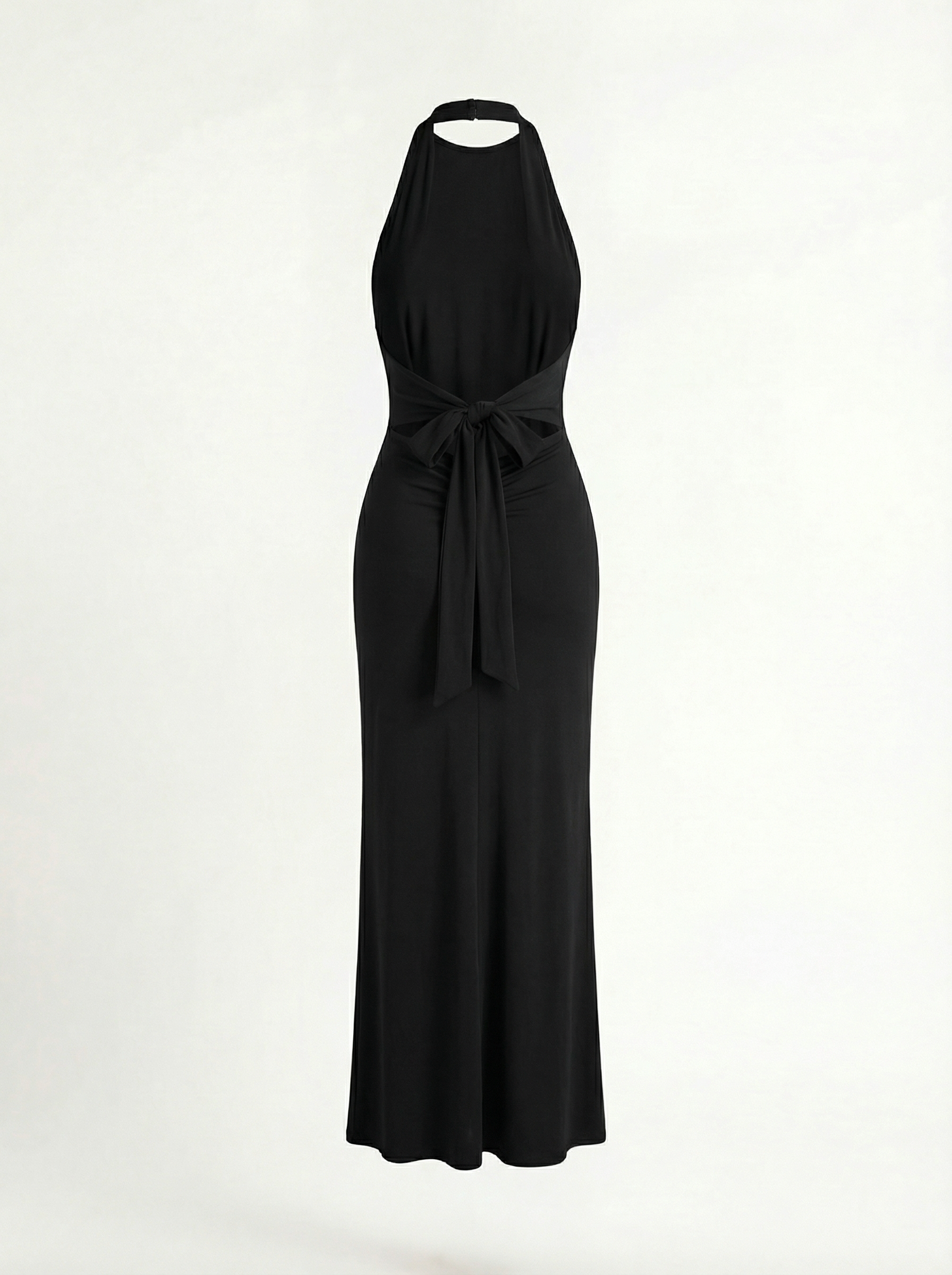 Schwarzes Maxikleid