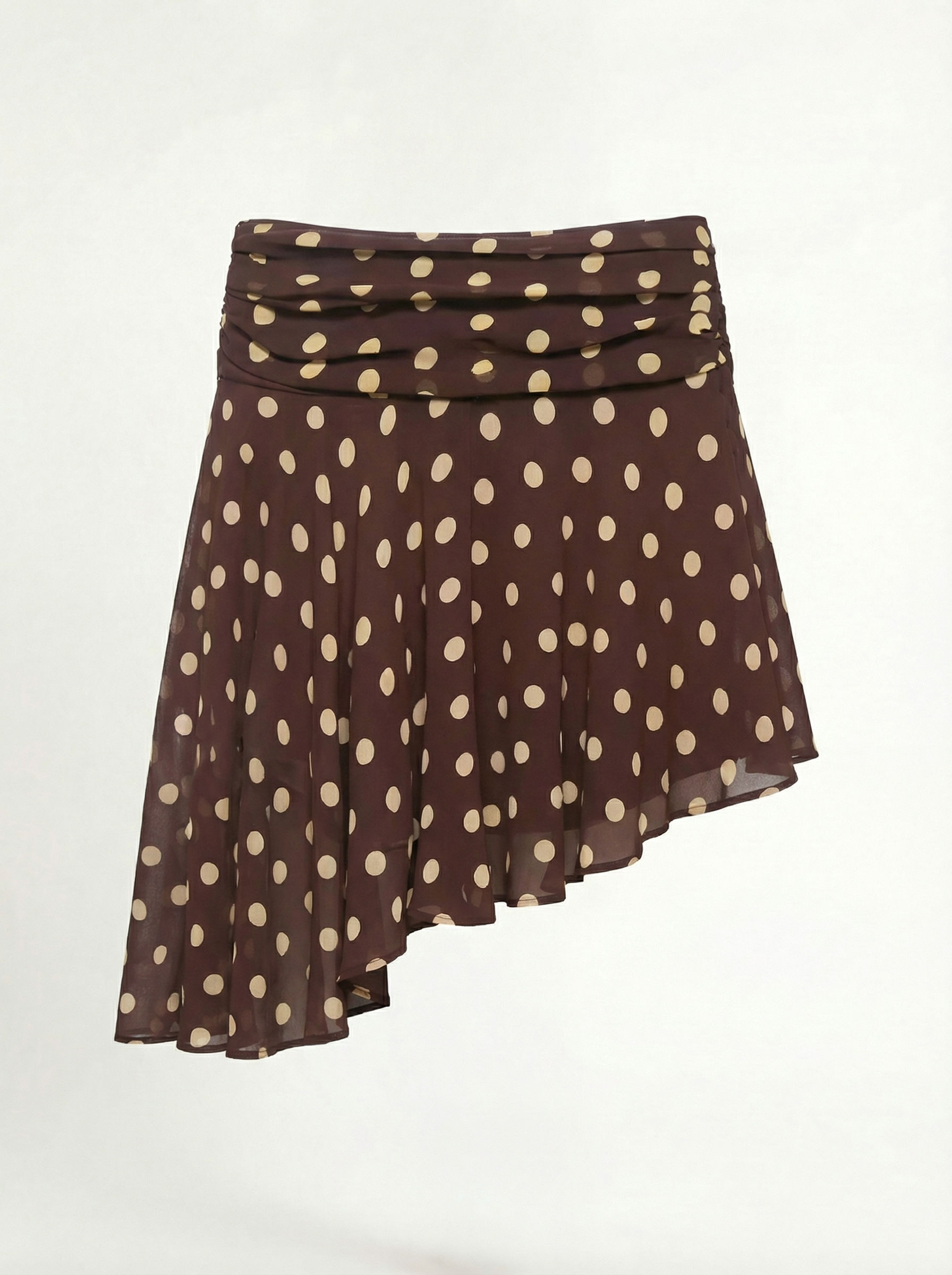 Polka-Dot Brauner Rock