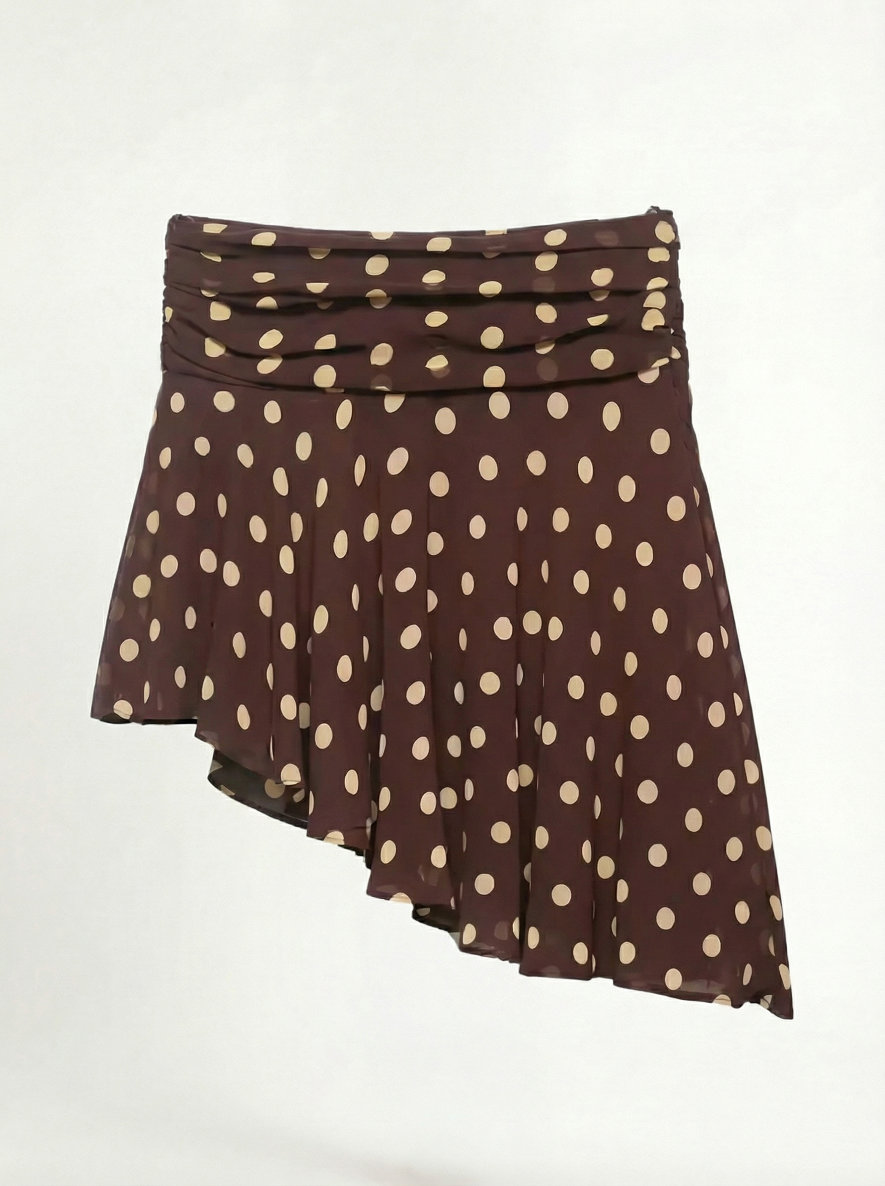 Polka-Dot Brauner Rock