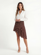 Polka-Dot Brauner Rock