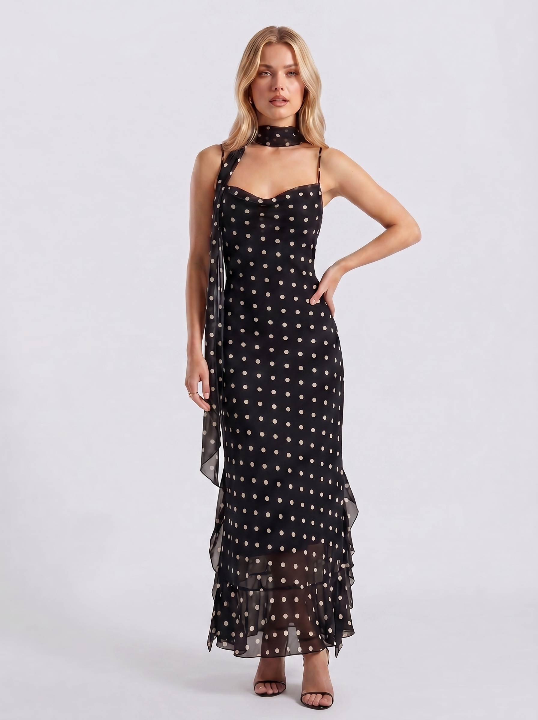 LYOVA I Chiffon Polka