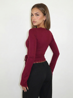 CYLIA I Wrap Top
