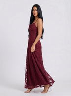 CYLIA I Cowl Lace Dress