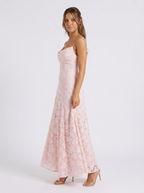CYLIA I Cowl Lace Dress