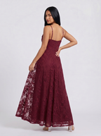CYLIA I Cowl Lace Dress